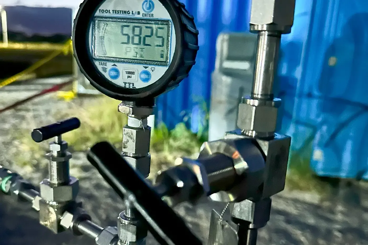 Steelhead Composites instrumentation and pressure testing equipment, highlighting precision engineering applied to both pressure vessels and custom polymer containers for non-pressurized storage, transport, and industrial applications.